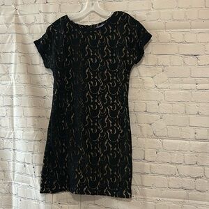 Vivienne Tam Black Lace Sheath Dress SZ Small